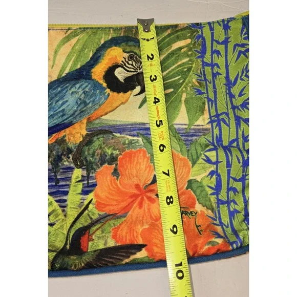 Guy Harvey Purse Parrot Tropical Bird Floral Colorful Bag Adjustable Sholder - Picture 14 of 14